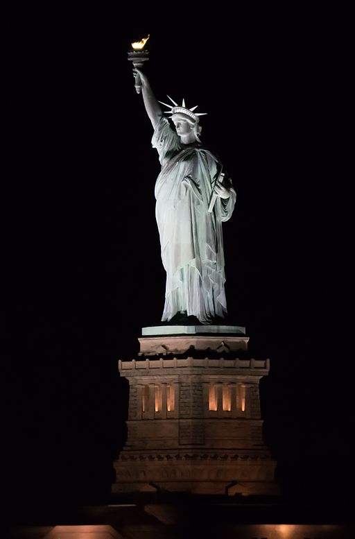 Statue of Liberty at night