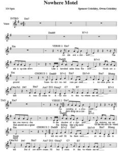 Nowher Motel Sheet Music