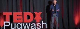 Spencer Critchley speaking at TedX Pugwash, June 9, 2024