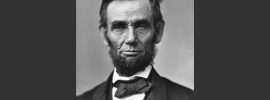 Photo: Abraham Lincoln, looking straight at the viewer