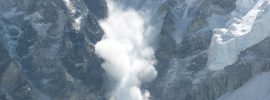 Avalanche on Mount Everest